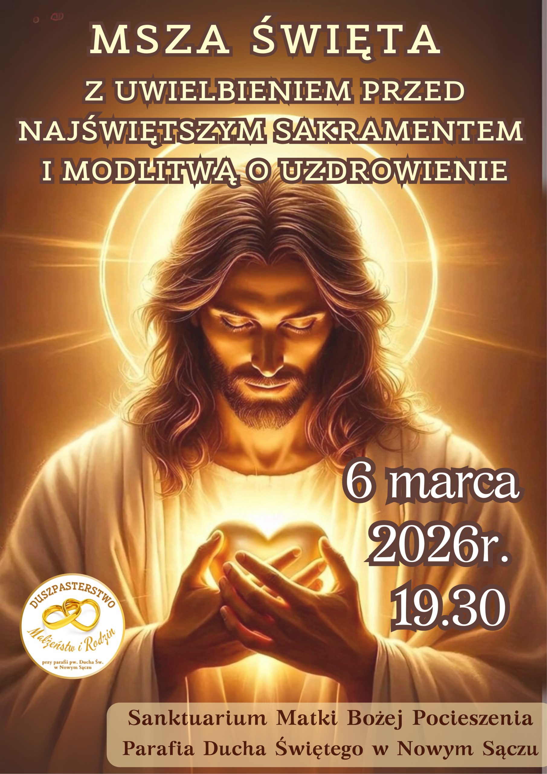 PLAKAT MSZA ŚWIĘTA marzec
